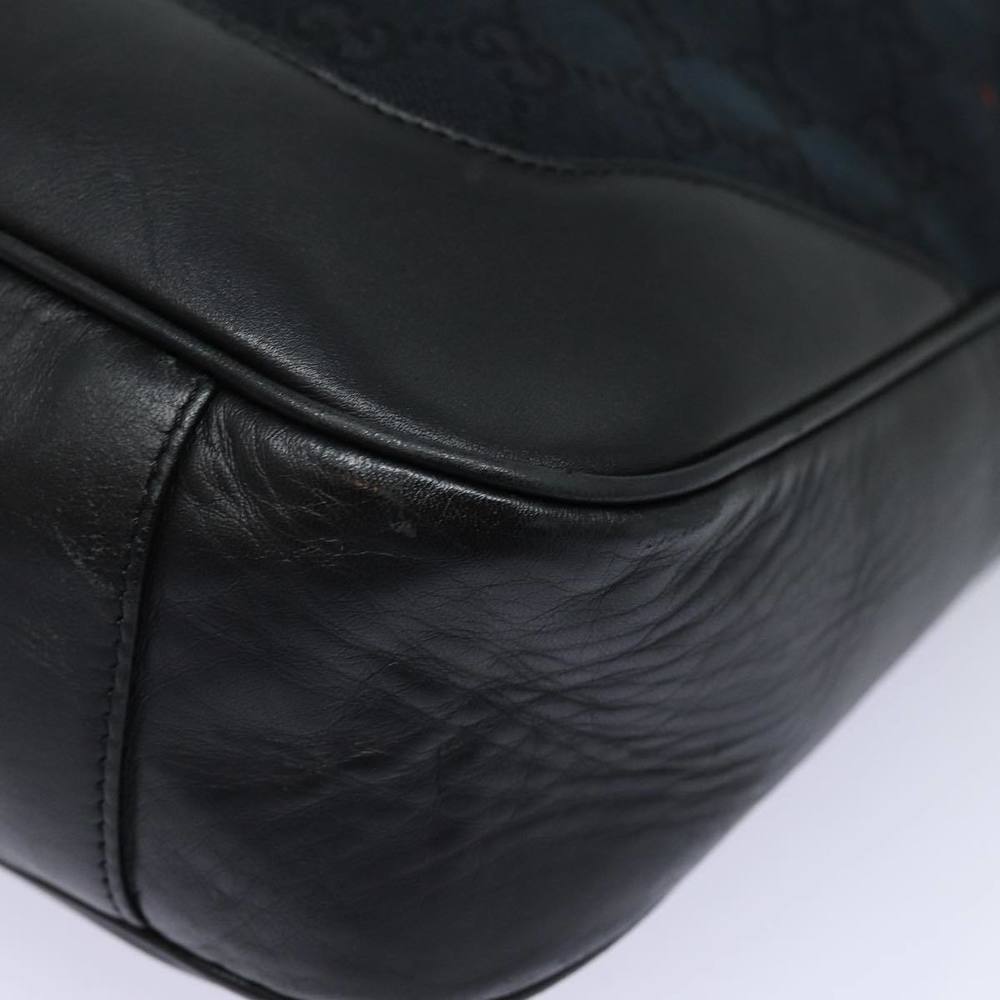 GUCCI Bamboo GG Canvas Hand Bag Black 001 4058 1705 Auth yk14057 - Picture 14 of 16